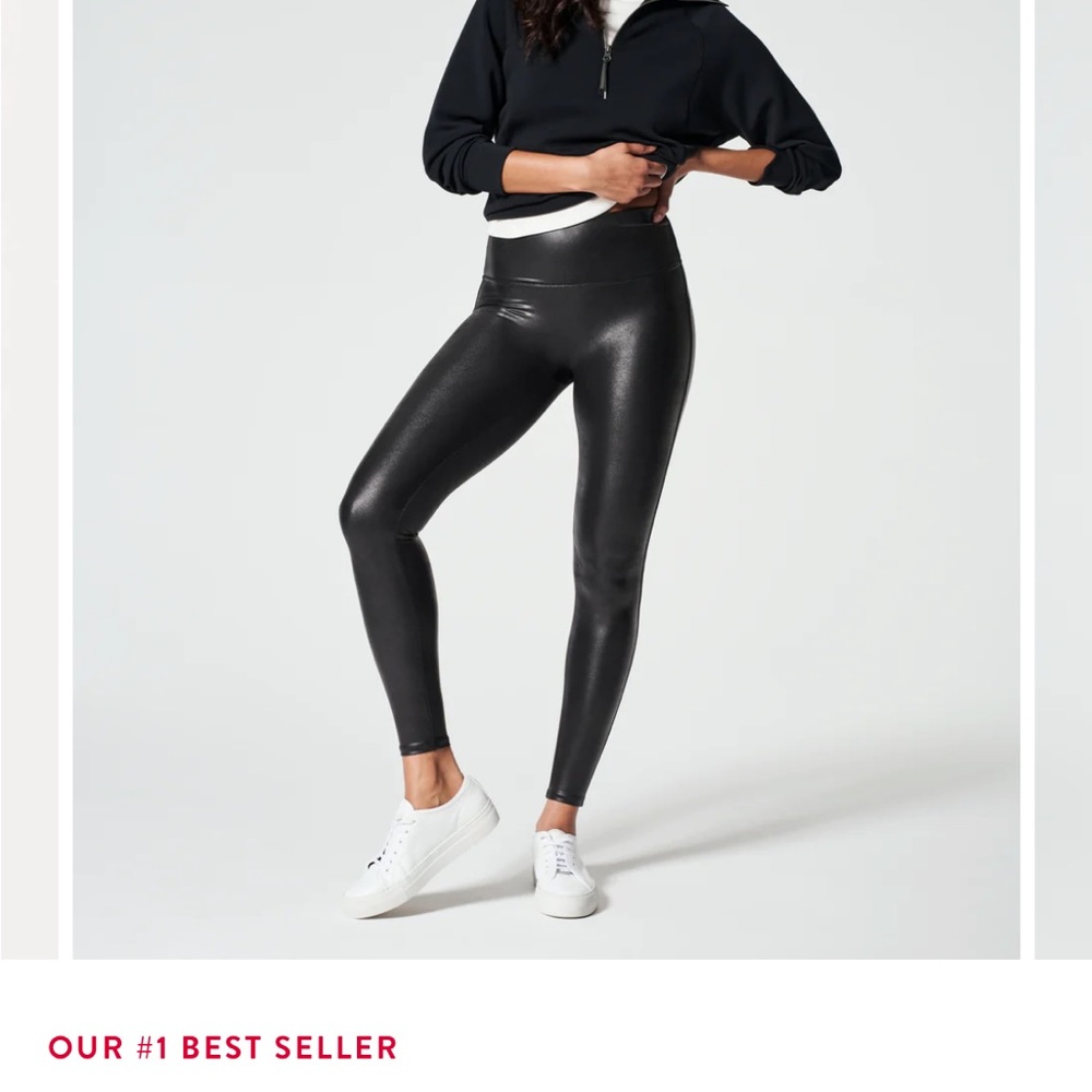 Spanx faux leather leggings